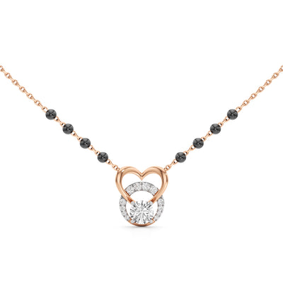 Amora Diamond Heart Mangalsutra