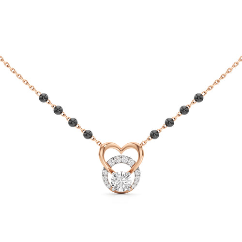 Amora Diamond Heart Mangalsutra