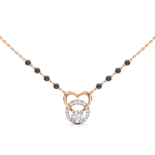 Amora Diamond Heart Mangalsutra