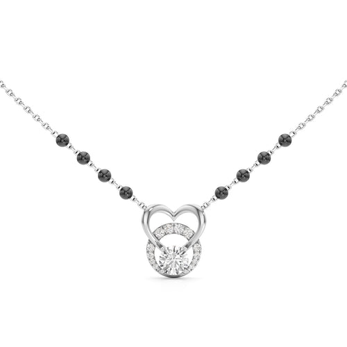 Amora Diamond Heart Mangalsutra