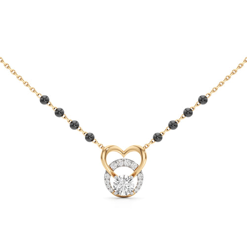 Amora Diamond Heart Mangalsutra