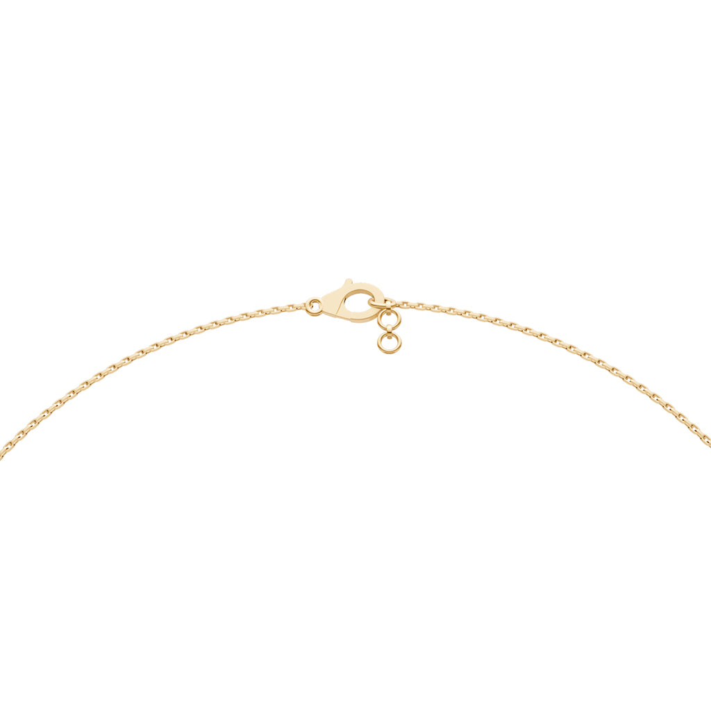 Celestial DoubleLayered 925 Silver 18k Gold Plated Solitaire Droplet Necklace