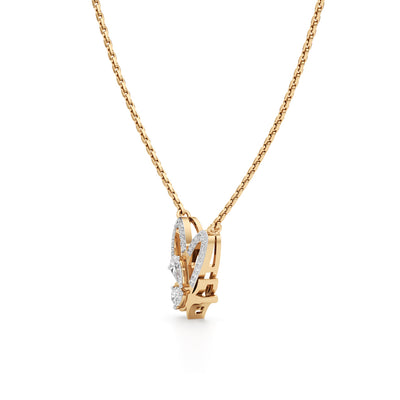 Ethereal Butterfly Pav Pendant Set in 925 silver 18k Gold Plated Pendant