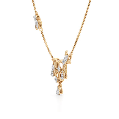 925 Silver 18k Gold Plated Honeycomb  Dual Bee Station Pendant