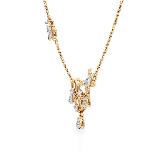 925 Silver 18k Gold Plated Honeycomb  Dual Bee Station Pendant