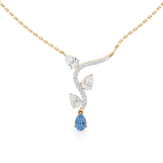 Geometric Infinity Loop 925 Silver 18k Gold Plated Lab Grown Diamond Pendant